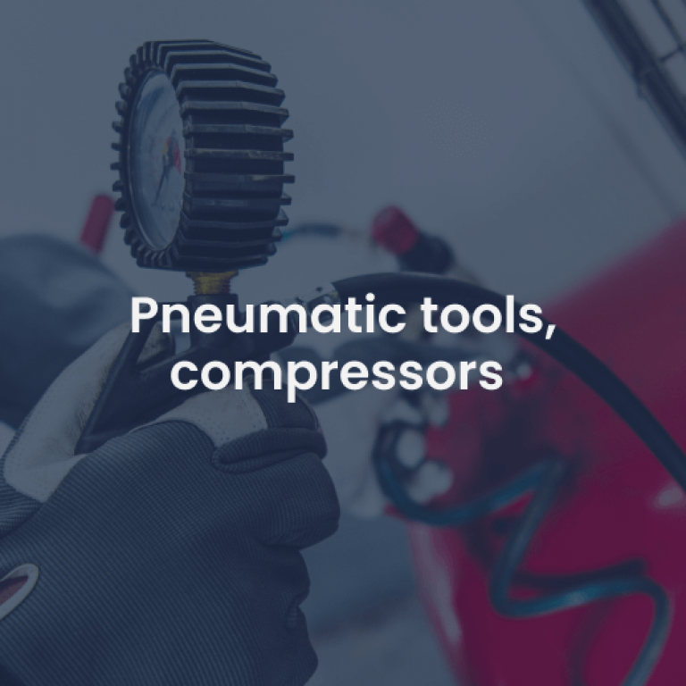Pneumatic tools, compressors