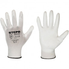 Work gloves coated PU-EKO White / 10 (XL) White