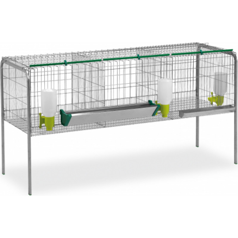CAGE FOR FATTENING CHICKENS 3 COMPARTMENTS