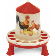 PLASTIC POULTRY FEEDER 2 KG. WITH LEGS - HAPPY RANGE