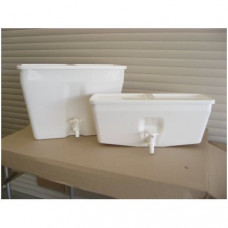 Balta plastmasas tvertne 10 litri (bez ūdens sildīšanas)