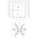 Puli Clearfloor 2 statņu pacēlājs, 4,0t / 4,0t, 380V