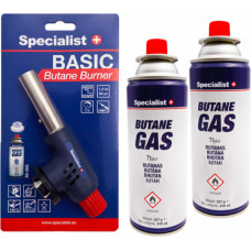 Gas blow torch Specialist+ piezo 1300°C with Butan gas 2x227g