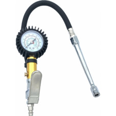 Tire inflating gun with manometer (long nozzle)