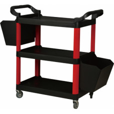 Tool cart (plastic) with side boxes