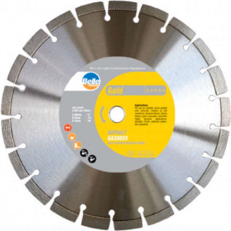 Zelta asfalts (GA) Dimanta Disks 350x25mm