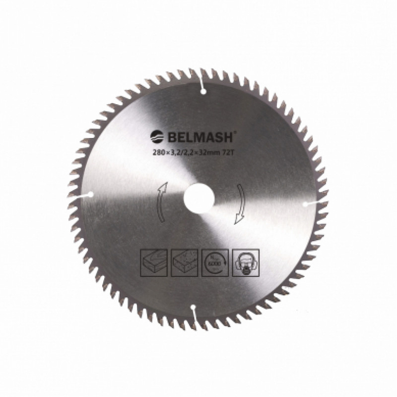 Zāģēšanas disks Belmash 280x30x3,2/2,2mm 72T