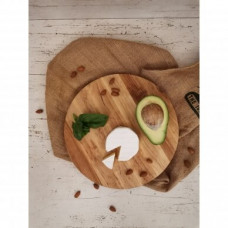 Round cutting board D300x17mm, made of solid birch without additional processing