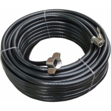 Rubber air hose with fittings / Ø6 x 11mm,  18m