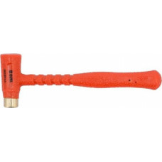 Misiņa āmurs ar triecienu absorbējošu galvu / 0,3kg, Ø 20mm, L=225mm