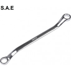 Deep offset double box end wrench (S.A.E.) / 1/2x9/16
