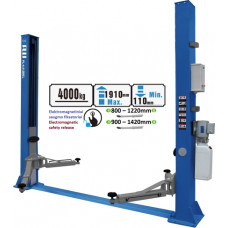 2 post hydraulic lift with electromagnetic release, 4.0t / 4.0t, 380V